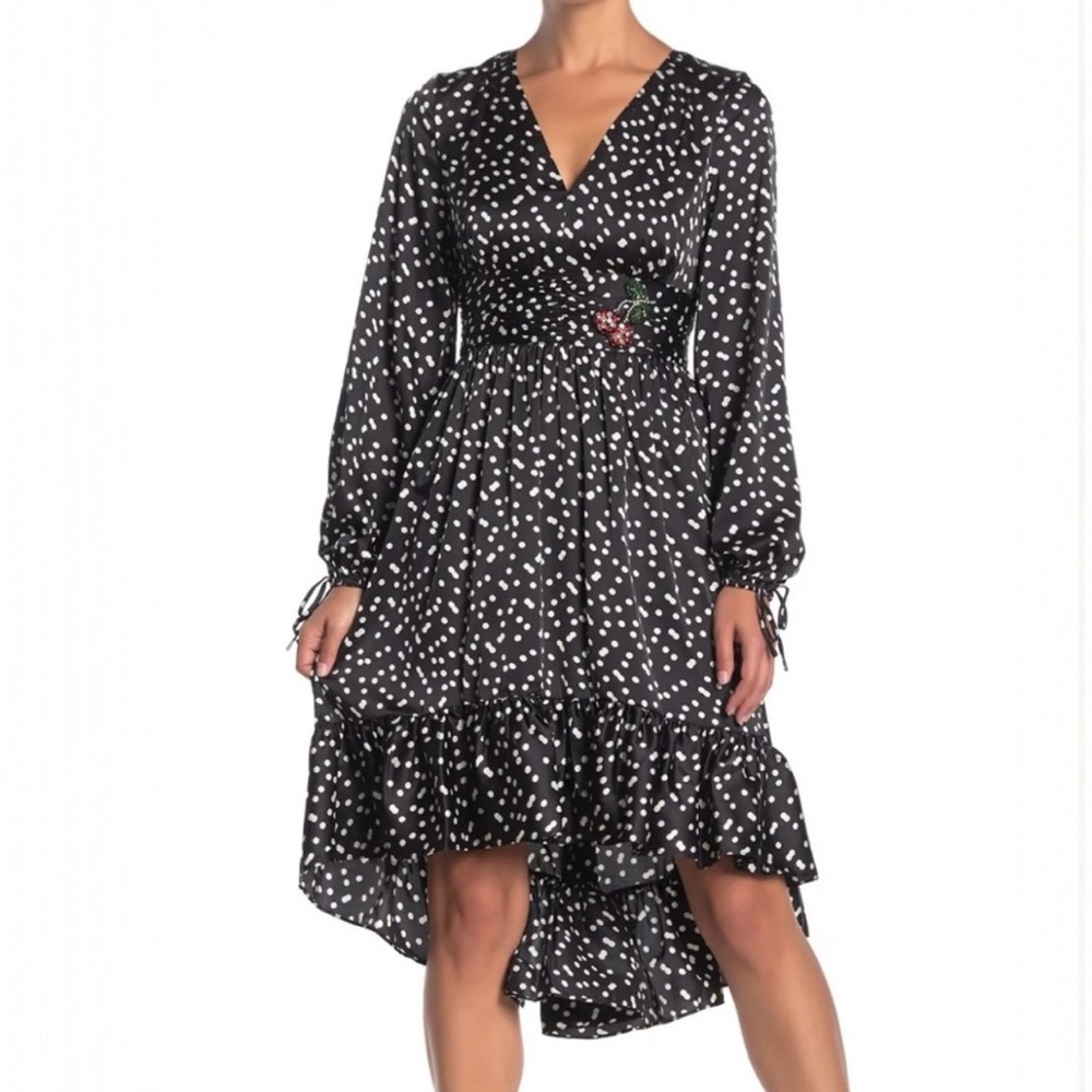 Betsey Johnson Black and White Polka Dot Dress